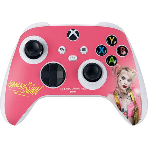 DC Comics Harley Quinn Movie Character Poster Xbox Series S Controller Skin